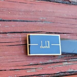 Dunhill Men's Belt with Black and Gold Finish